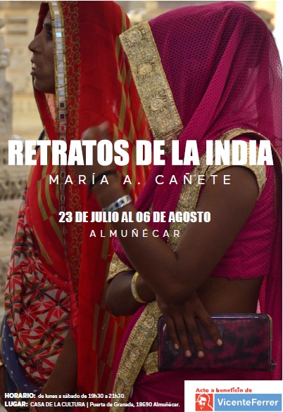 La Casa de la Cultura de Almuñécar acogerá la exposición fotográfica Retratos  de la India” de María Angustias Cañete 